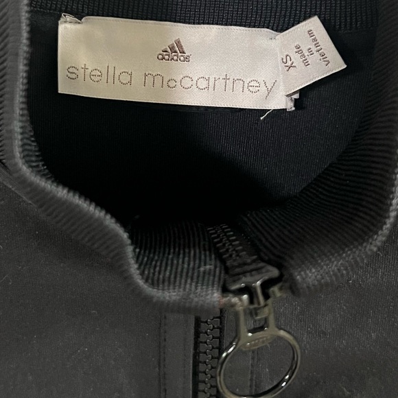 Adidas by Stella McCartney Black Zip Up Activewear Sweater Women’s size XS - Picture 4 of 10